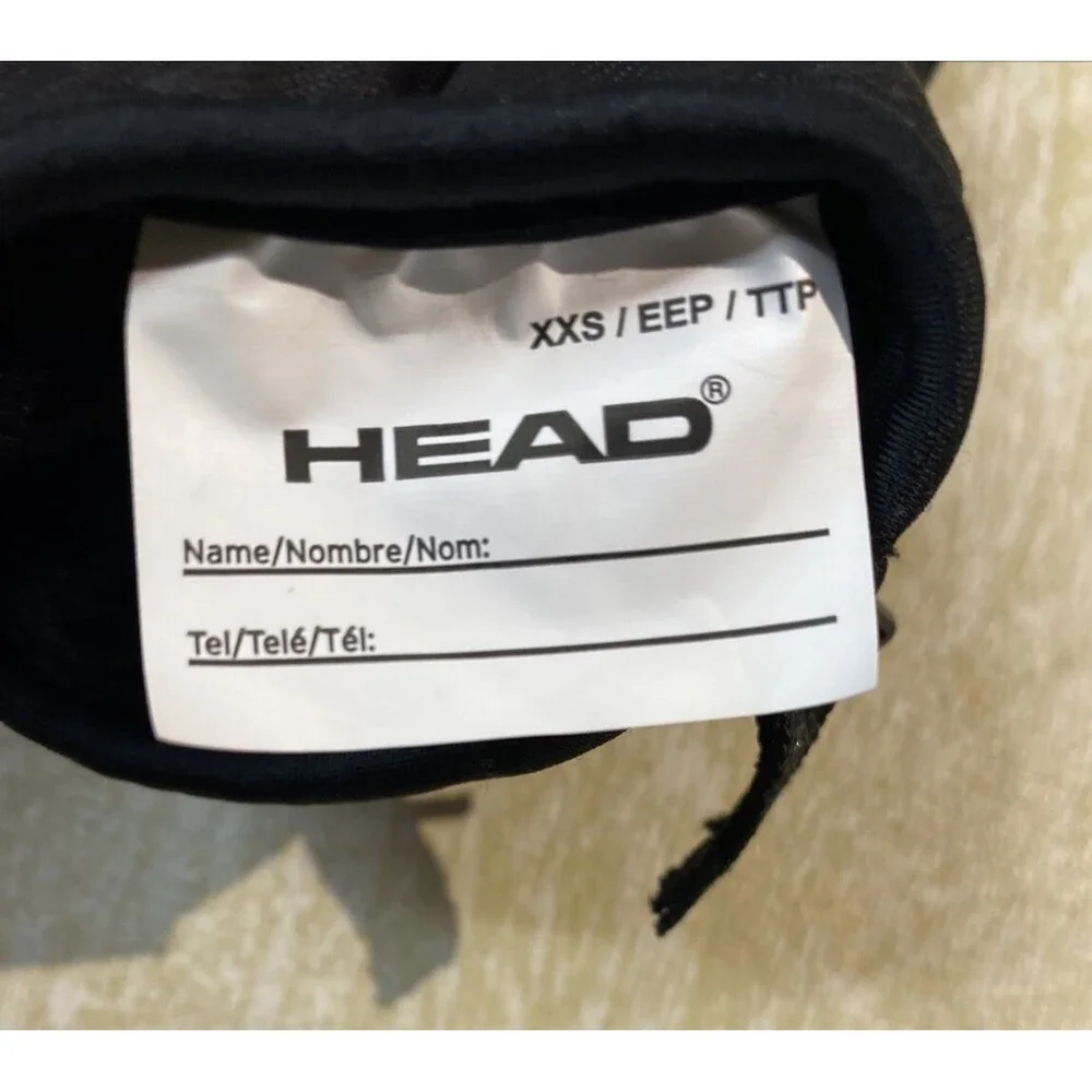 New HEAD DuPont Sorona Thermal Fleece Kids Mittens Black and Blue Size XXS